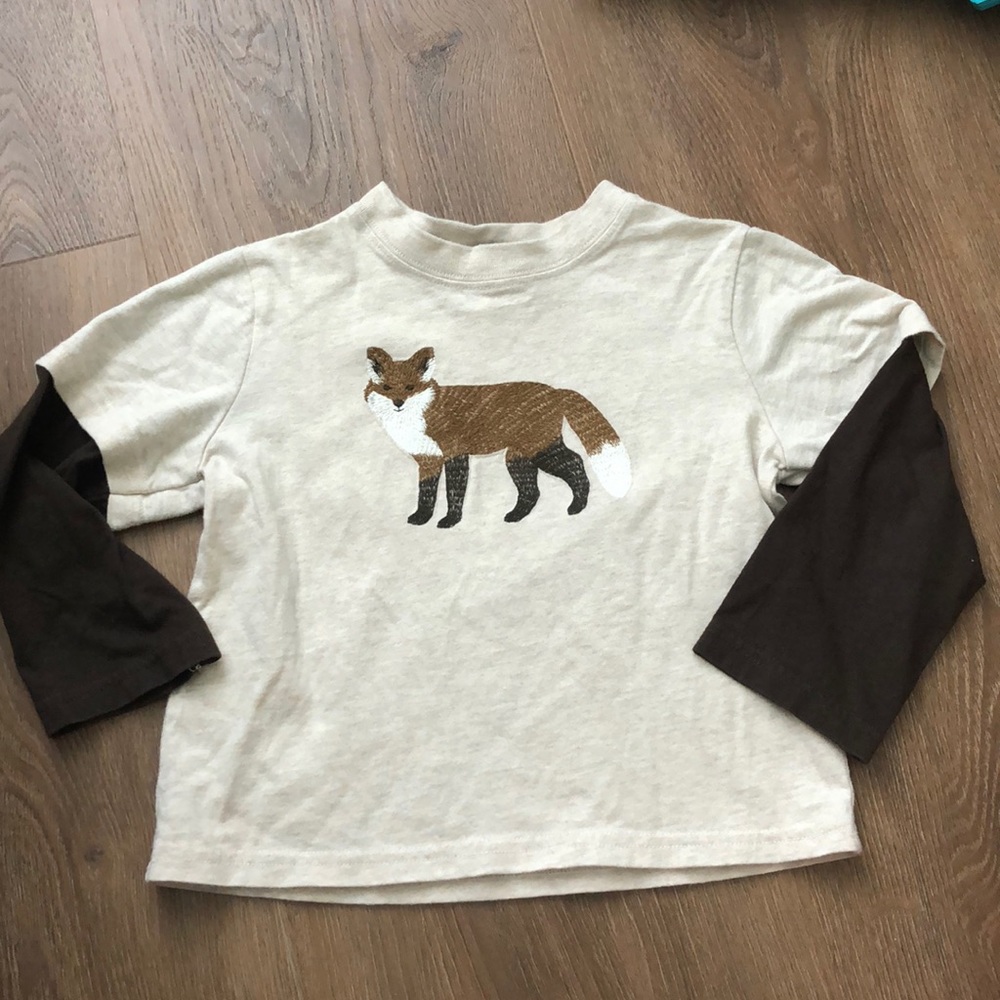 Janie and Jack fox long sleeve shirt
